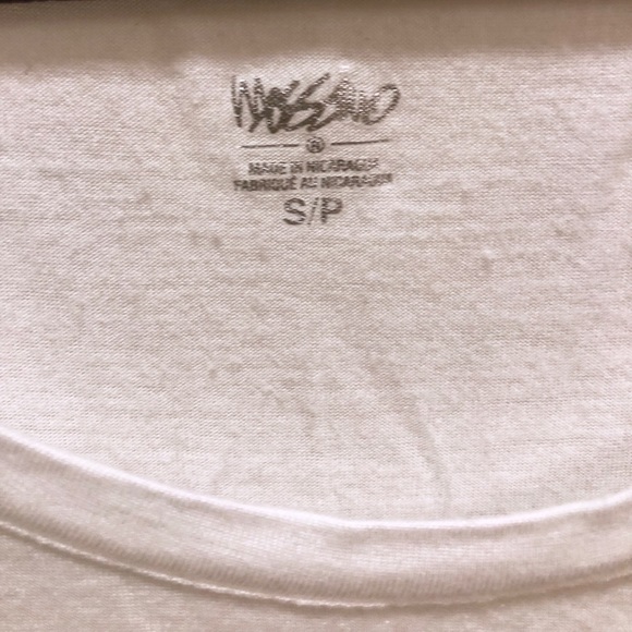 NWOT Mossimo Slouchy White T-shirt - Small - Picture 3 of 3